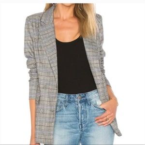 Majorelle x Revolve Double breasted plaid blazer